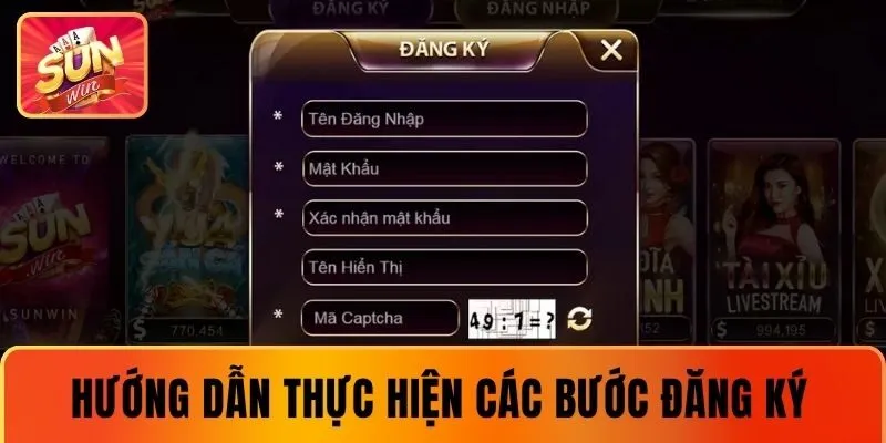 Hướng dẫn thực hiện các bước đăng ký tài khoản